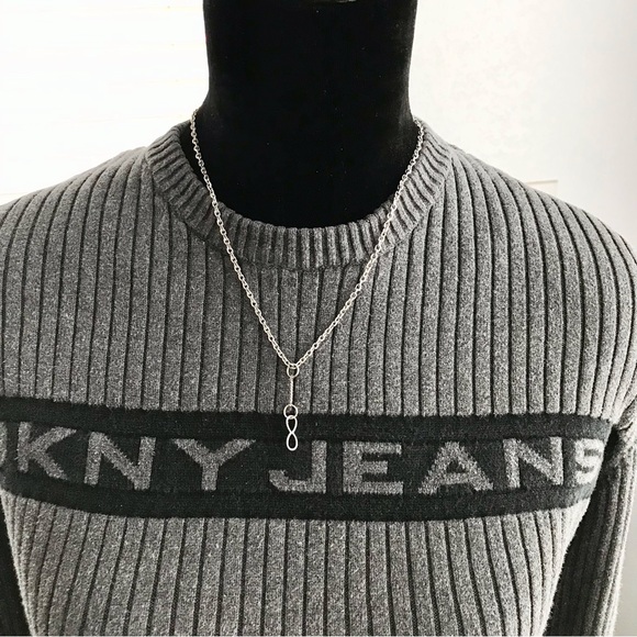 🆕 Infinity Necklace and Earrings Set Stainless Steel - Picture 4 of 6